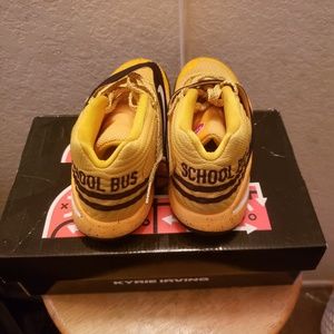 Gently worn, boys Kyrie tennis shoes, yellow